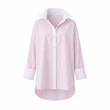 Annette Shirt Oversize | Pink Strypes