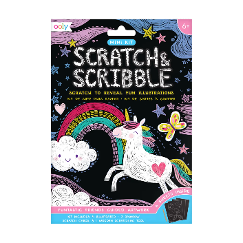 Mini Scratch & Scribble Art Kit - Funtastic Friends