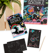 Load image into Gallery viewer, Mini Scratch &amp; Scribble Art Kit - Funtastic Friends
