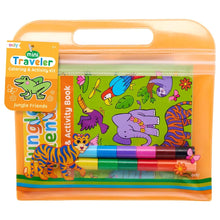 Load image into Gallery viewer, Mini Traveler Coloring &amp; Activity Kit - Jungle Friends
