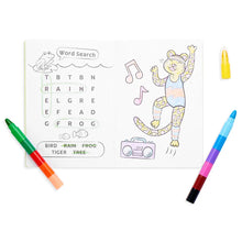 Load image into Gallery viewer, Mini Traveler Coloring &amp; Activity Kit - Jungle Friends
