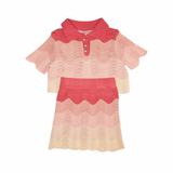 Portofino Crochet Top And Skirt Set | Pink