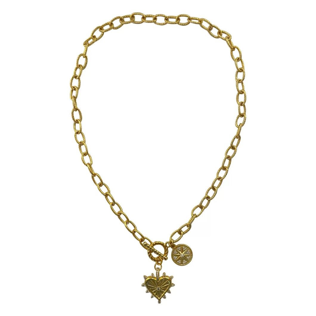 Collier Heart Sun