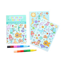 Load image into Gallery viewer, Mini Traveler Coloring &amp; Activity Kit - Outrageous Ocean
