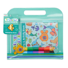 Load image into Gallery viewer, Mini Traveler Coloring &amp; Activity Kit - Outrageous Ocean
