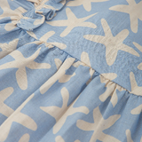 Blouse & Pant Set | Blue/Sand