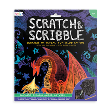 Load image into Gallery viewer, Scratch &amp; Scribble Art Kit: Fantastic Dragons
