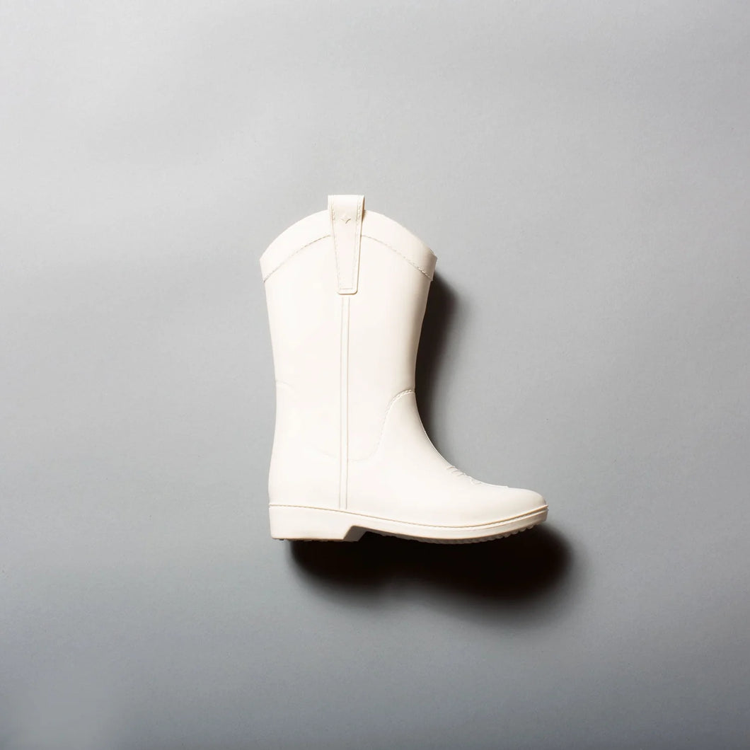 Bone White All Weather Rubber Cowboy Boots