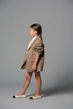 Load image into Gallery viewer, Cotton Gabardine Blazer -  Brown
