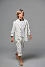 Load image into Gallery viewer, Cotton Gabardine Blazer - Ivory
