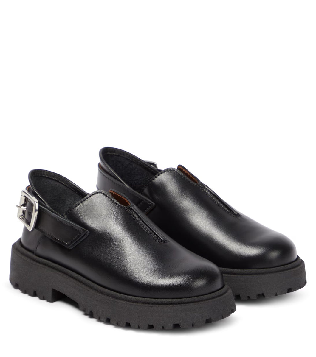 Pepe Black Leather Shoes