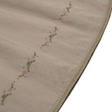 Taupe Popeline Embroidered Dress