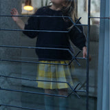 Check Brushed Pleated Skirt