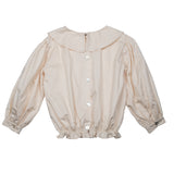 Taupe Popeline Blouse