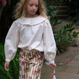 Taupe Popeline Blouse