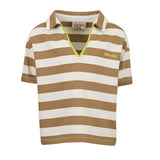 Stripped Polo Top
