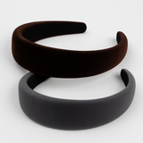 Velvet Sponge Wide-brimmed 3cm hairband