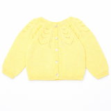 Yellow Knitted Jacket-Sweater
