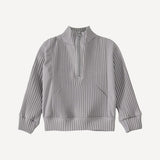 Pleatski Half Zip Grey