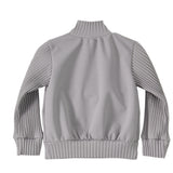 Pleatski Half Zip Grey