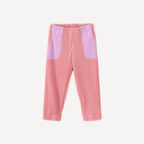 Pleatski Straight Pants Pink Mix