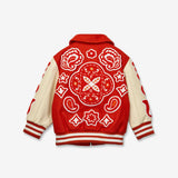 Wool and Leather Boho Zip Front Jacket