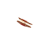 Hand-Painted Mini Bow Croissant Claw Hair Clip