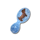 Hand-Painted Dachshund Handbag Hero Brush