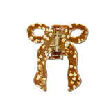 Hand-Painted Coquette Bow Claw Hair Clip
