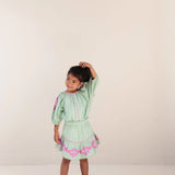 Colette Blouse & Cecile Skirt Set | Sage Green