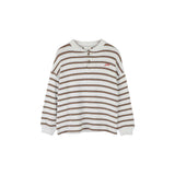 James LS T-shirt | Brown Grey Melange
