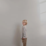 James LS T-shirt | Brown Grey Melange
