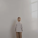 James LS T-shirt | Brown Grey Melange
