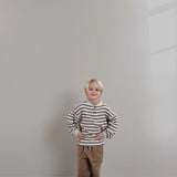 James LS T-shirt | Brown Grey Melange