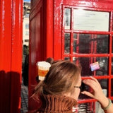 Hand-Painted Heart Coffee Cup Acetate Claw Hair Clip