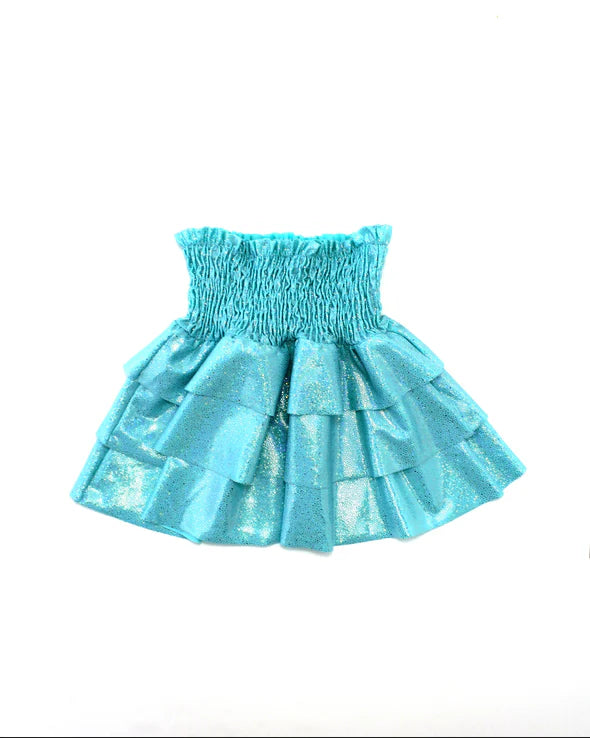 Bianca Skirt Aqua Glitter