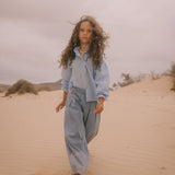 Voile Blouse & Poplin Skirt