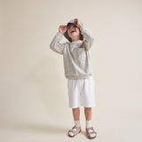 Terry Botonato Sweatshirt & Bermuda Joggers set