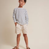 Linen Kurta Shirt & Bermuda Shorts set