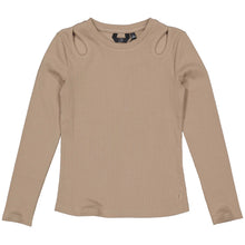 Load image into Gallery viewer, Dark Taupe Cutout Shirt
