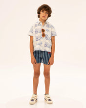 Load image into Gallery viewer, Striped Denim Shorts
