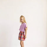 Didi Top & Sara Skirt Set | Fuchsia Multi Check
