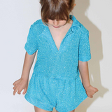 OseMini Blue Lumiere Shirt & Shorts set