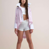 Annette Shirt Oversize | Pink Strypes