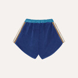 Blue Color Block Shorts
