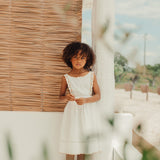 Teresa Embroidered Dress | Ecru