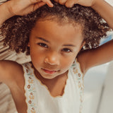 Teresa Embroidered Dress | Ecru