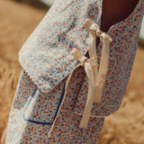 Louise Reversible Vest | Caramel Green Flower