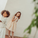 Teresa Embroidered Dress | Ecru