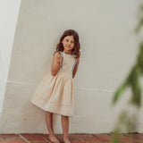 Teresa Embroidered Dress | Ecru